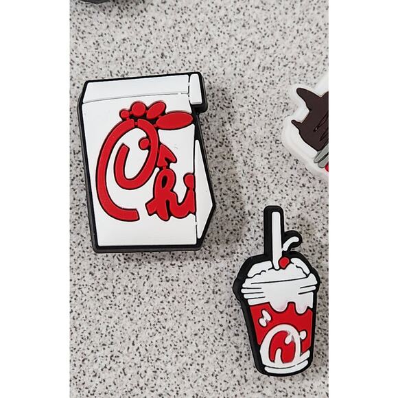 Chic Fil A 8 Pc Shoe Charms for Crocs NWOTS Mixed Lots I have 3 Available - Picture 2 of 2